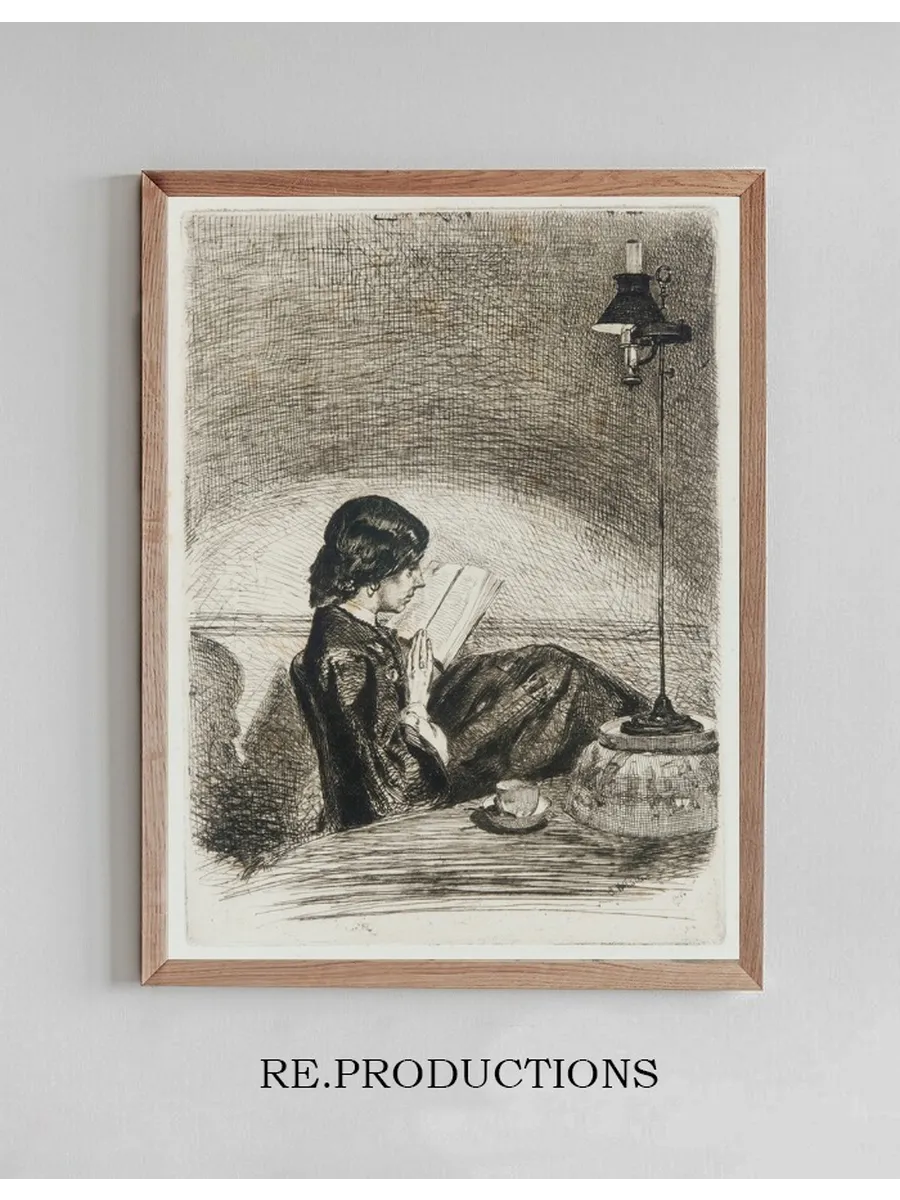 Reading by Lamplight