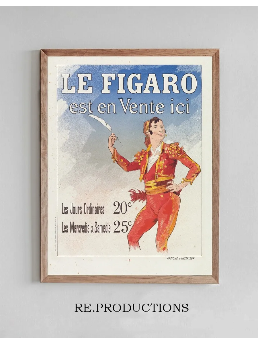 Reclamebiljet Voor le Figaro
