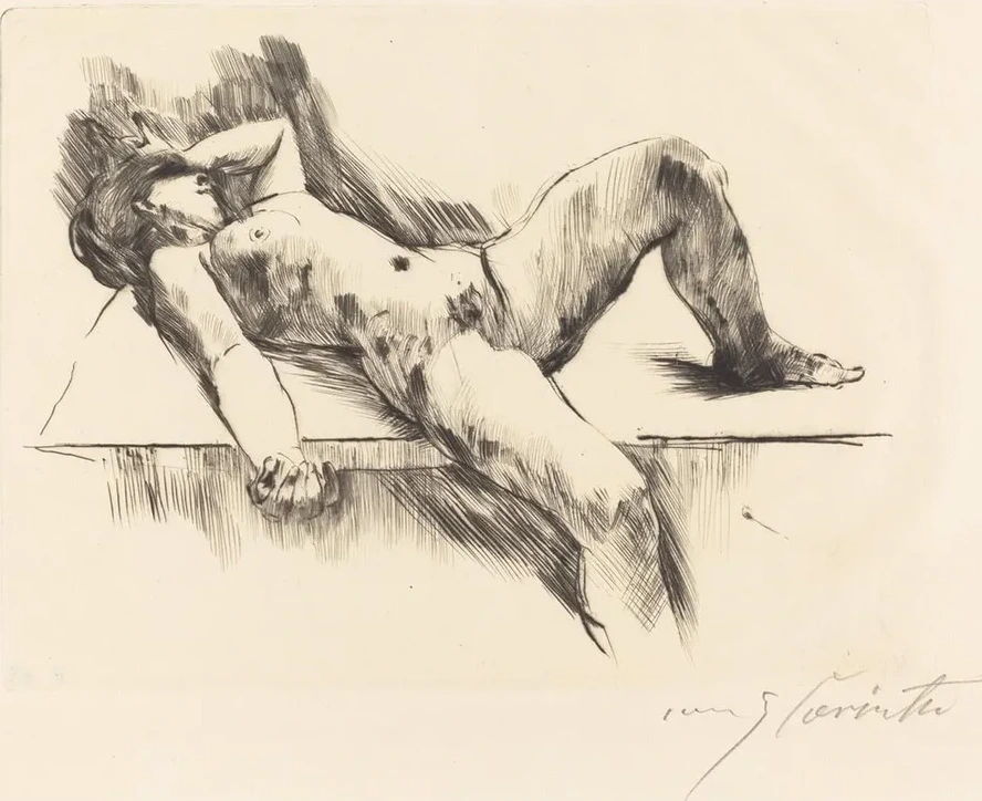 Reclining Female Nude III (Liegender Weiblicher Akt III)