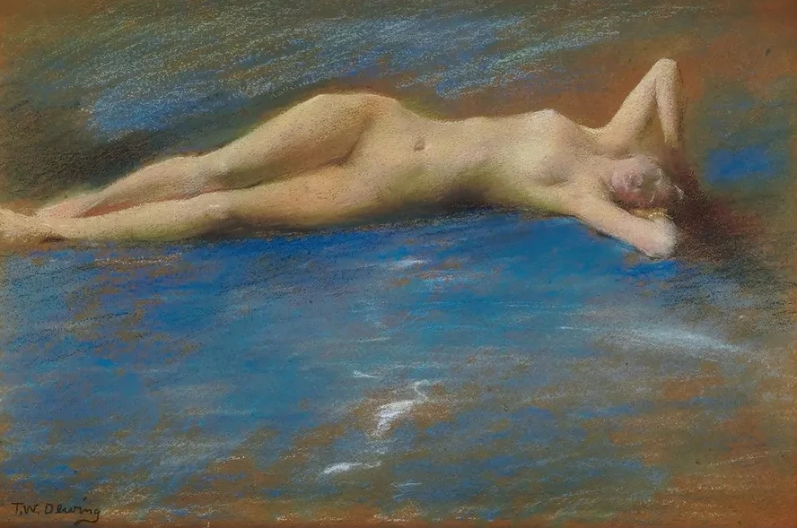 Reclining Nude Figure of a Girl