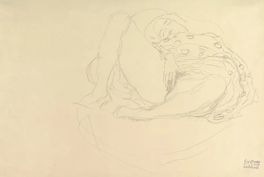 Reclining Nude with Drapery