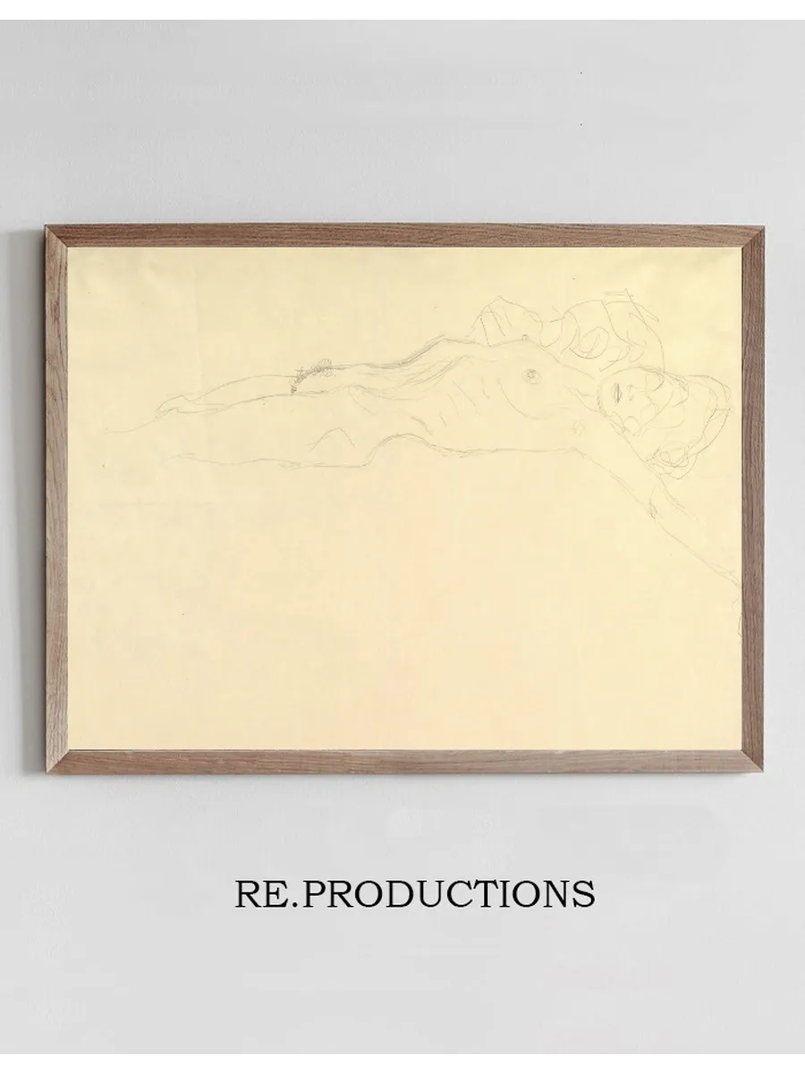 Reclining Nude with Outstretched Left Arm