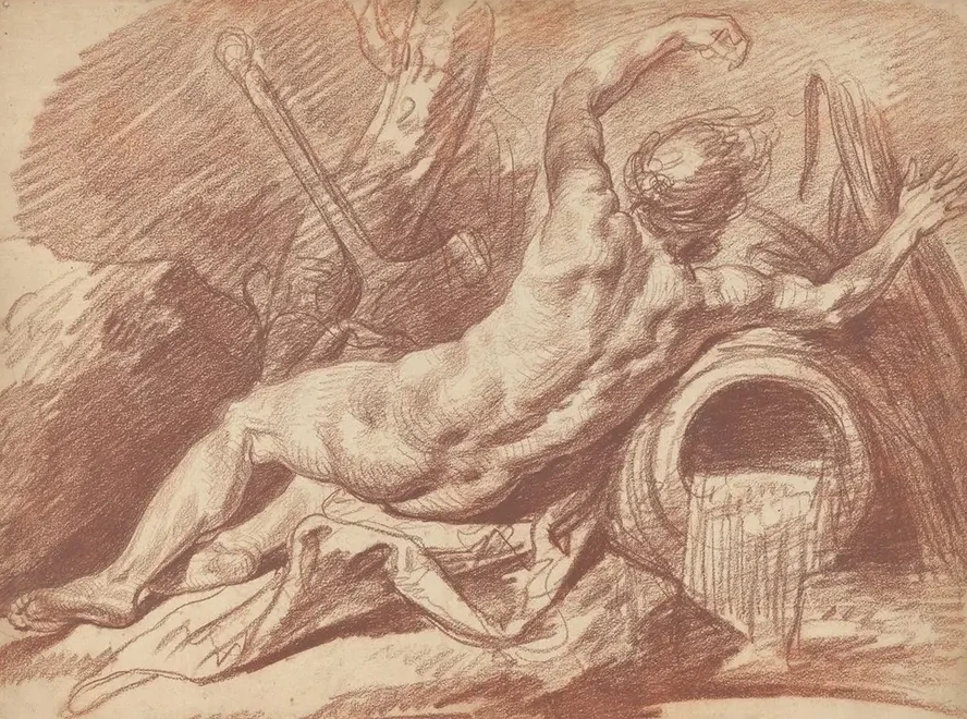 Reclining River God