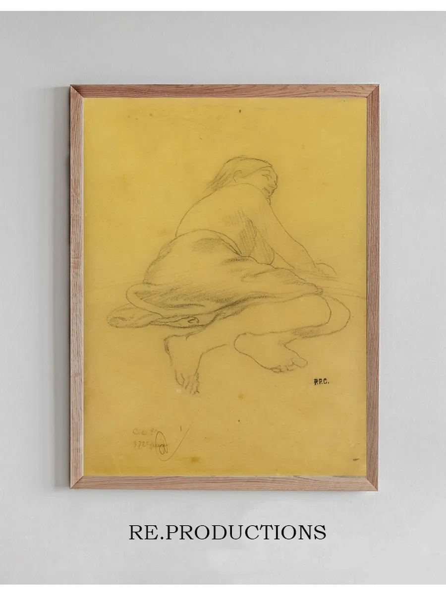 Reclining Semi - Draped Figure