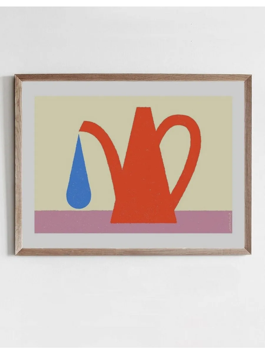 Red Watering Can