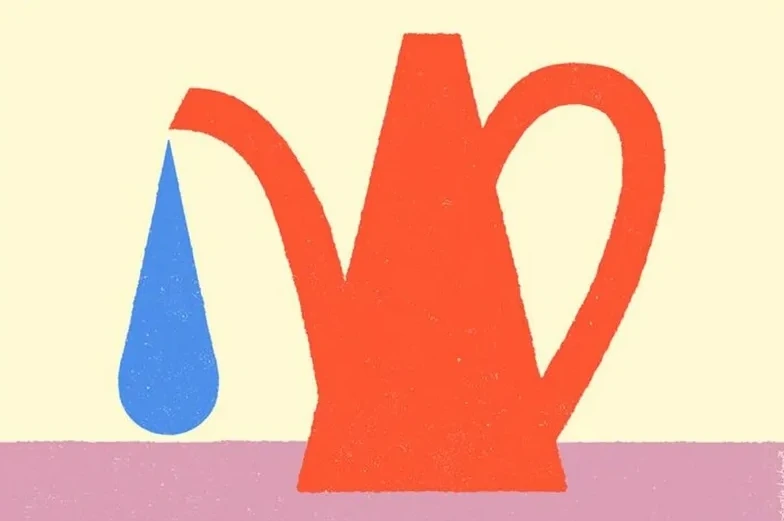 Red Watering Can
