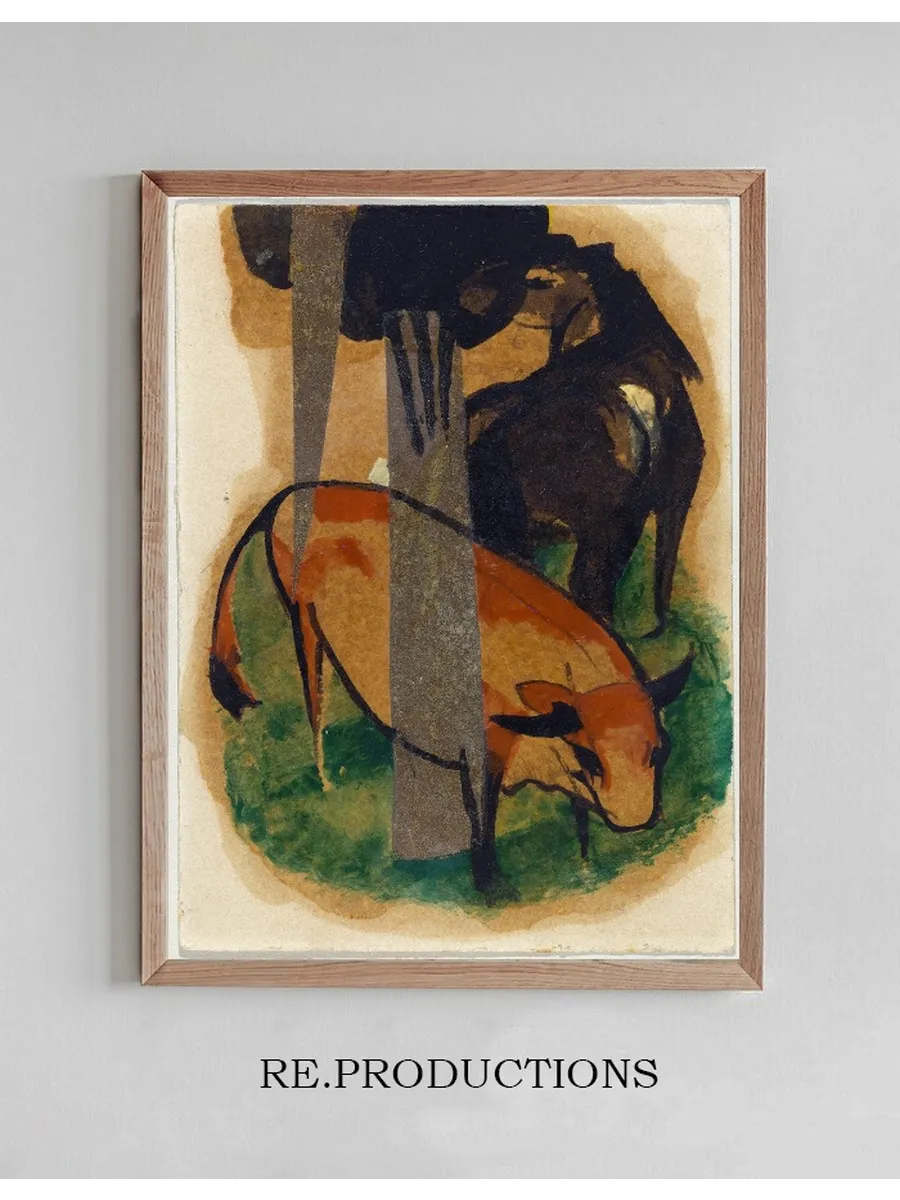 Red Horse and Yellow Cattle