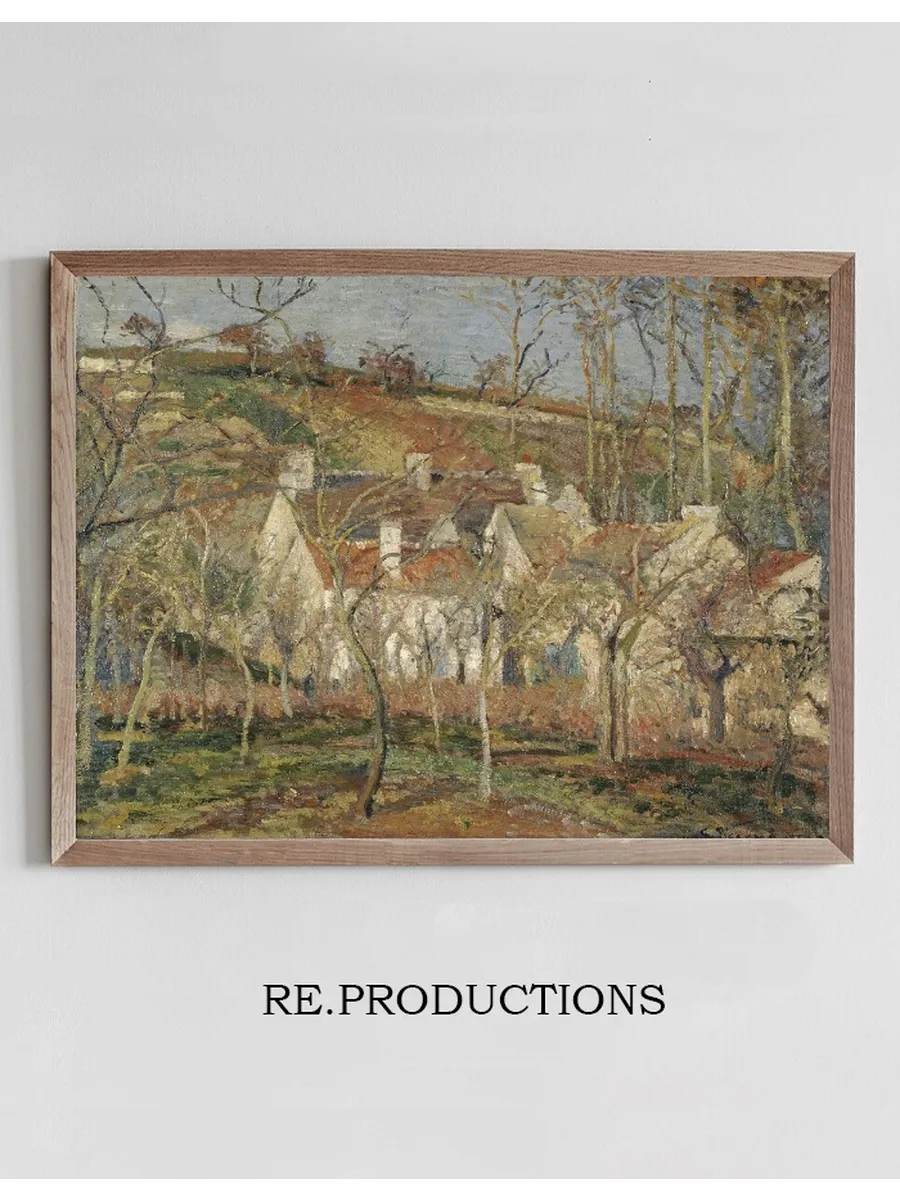 Red Roofs, Corner of a Village, Winter