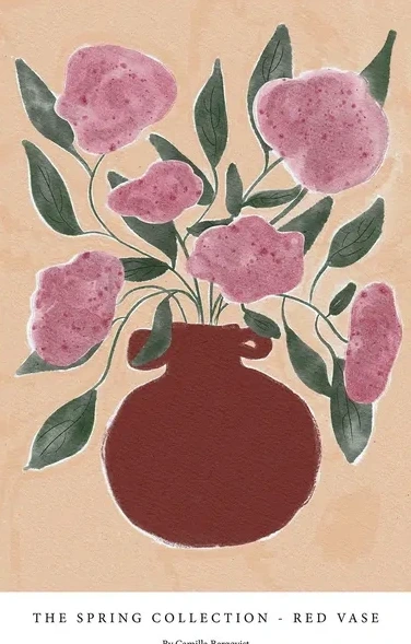 Red Vase