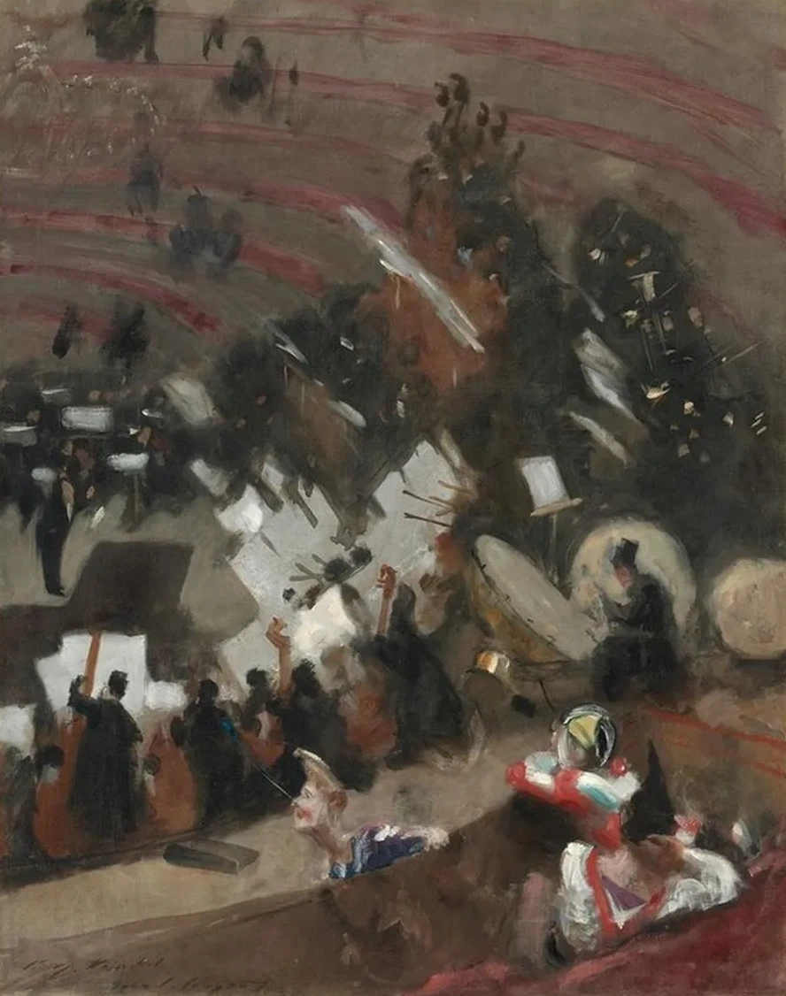Rehearsal of the Pasdeloup Orchestra at the Cirque D Hiver