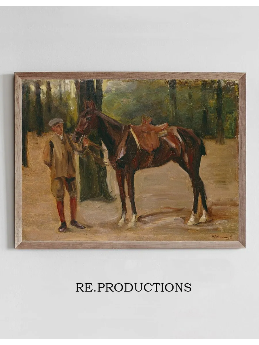 Reitknecht Mit Pferd