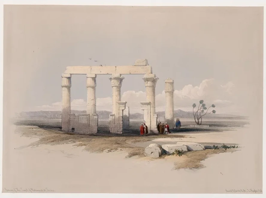 Remains of the Temple of Medamout, at Thebes