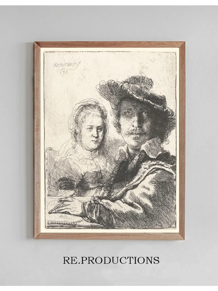 Rembrandt and His Wife Saskia