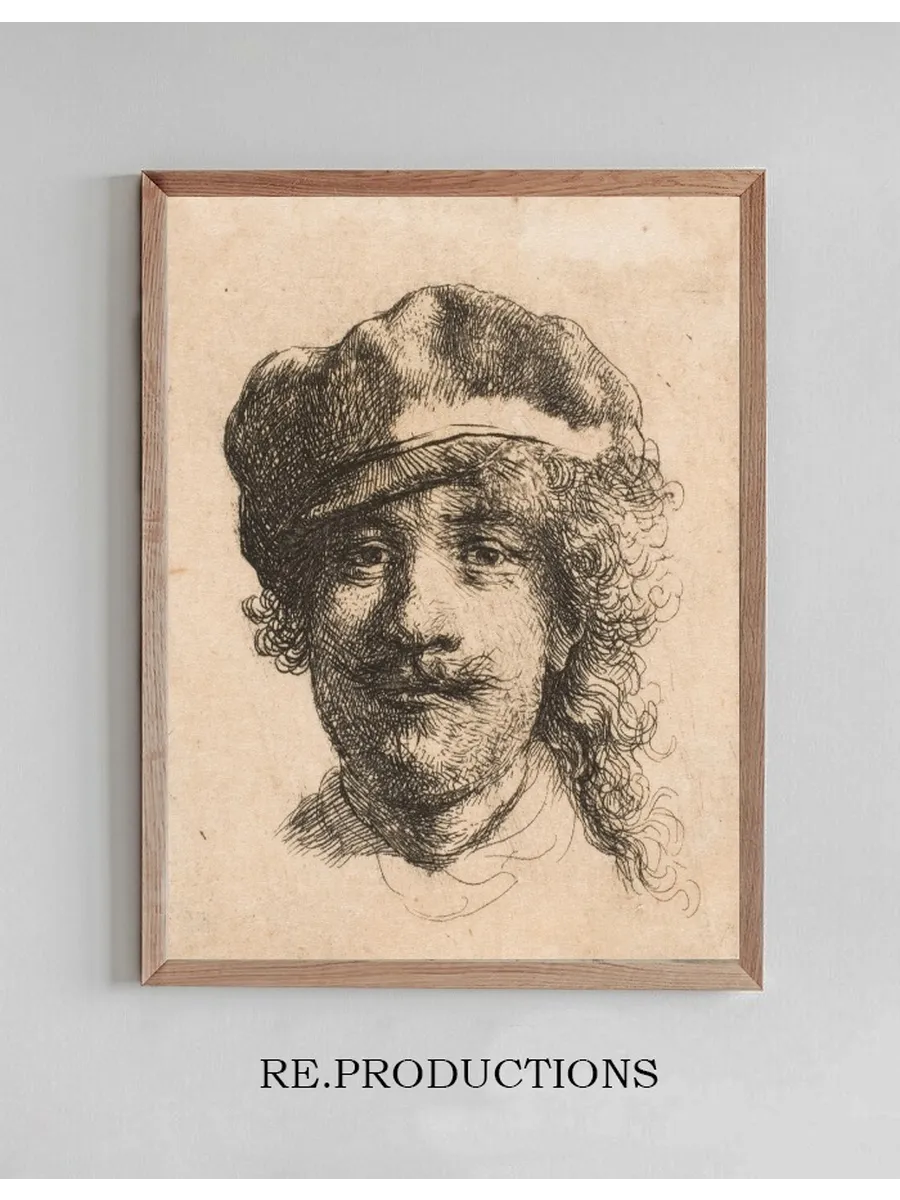 Rembrandt Wearing a Soft Cap