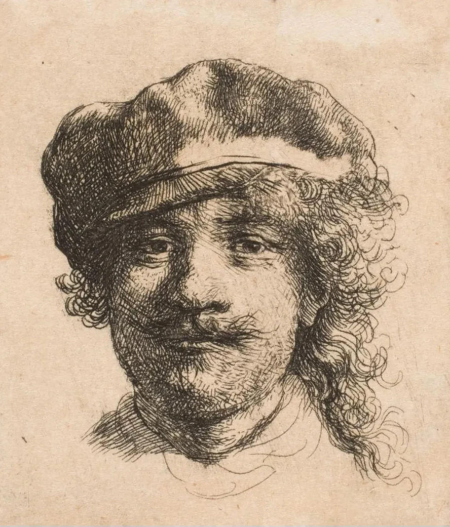 Rembrandt Wearing a Soft Cap