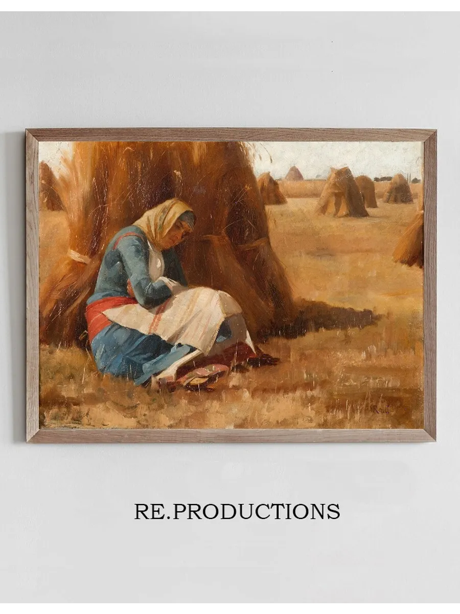Resting by a Haystack