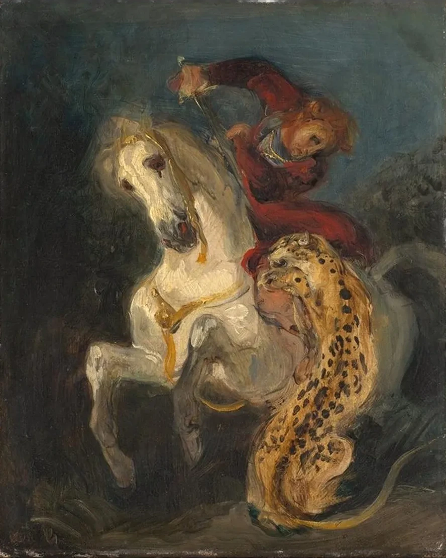 Rider Attacked by a Jaguar