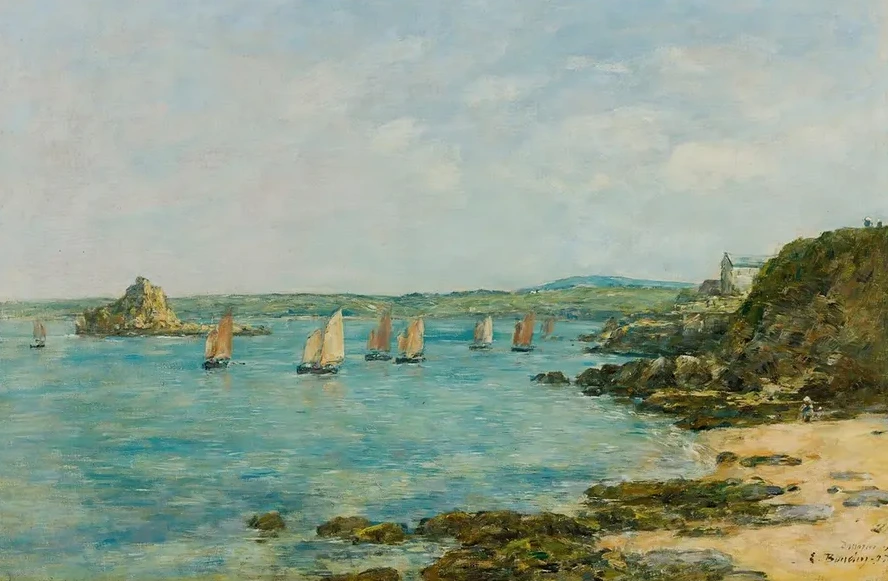 Rivage Douarnenez Bateaux De P che Dans La Baie