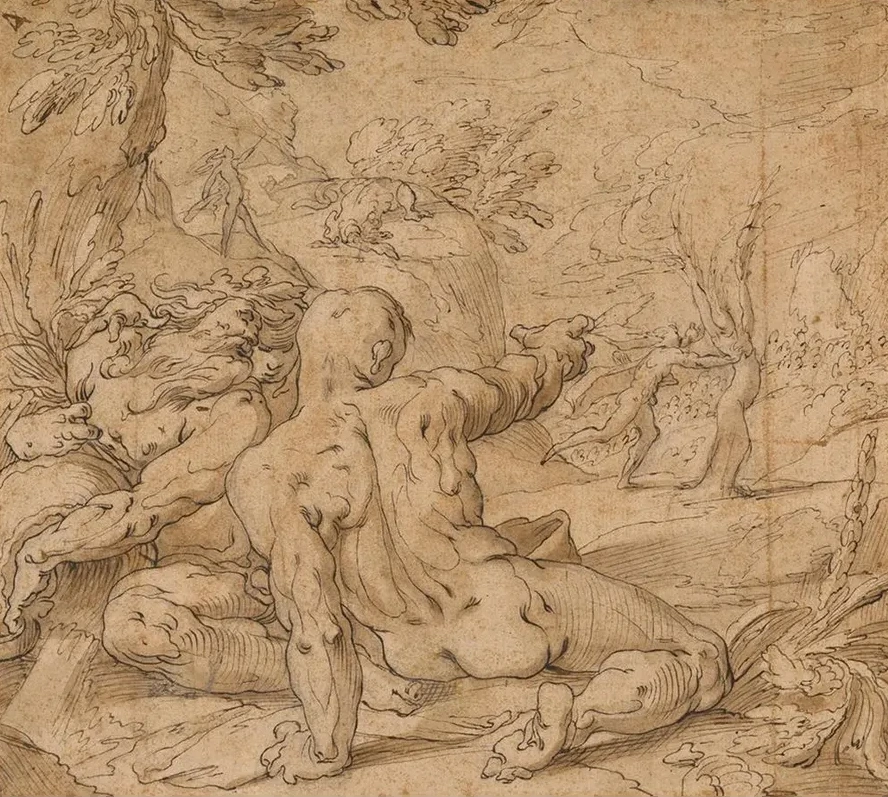 River Gods Watching Apollo Pursuing Daphne