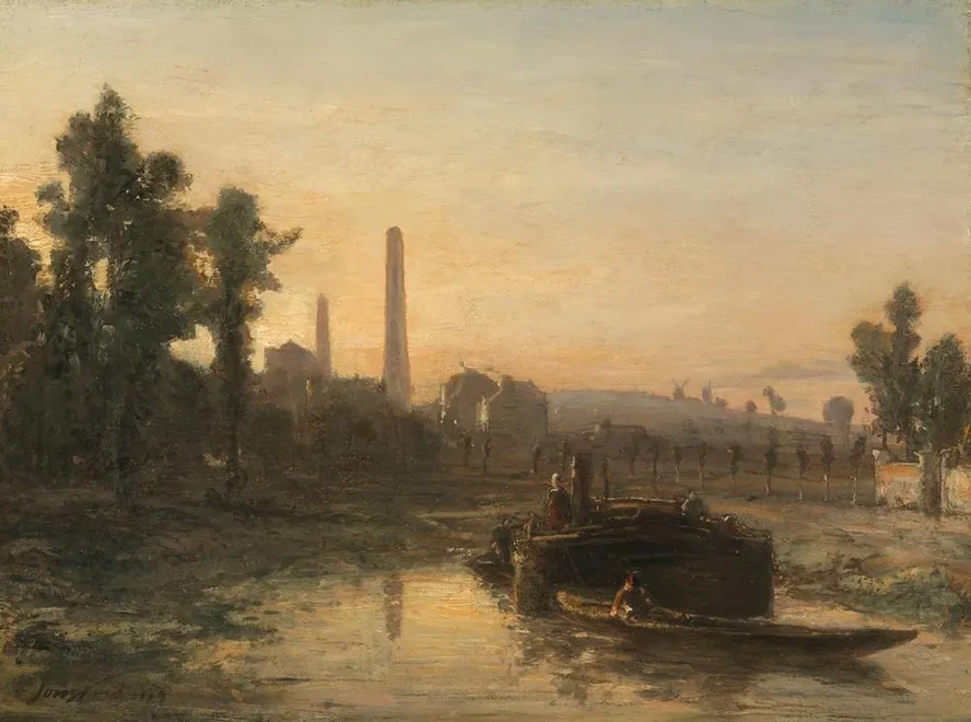 River View in France, Possibly Near Pontoise