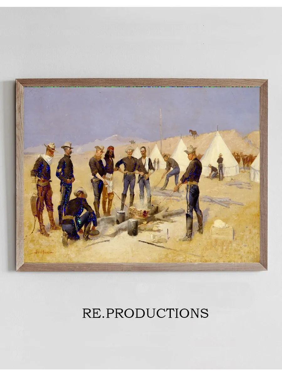 Roasting the Christmas Beef in a CavalryCamp