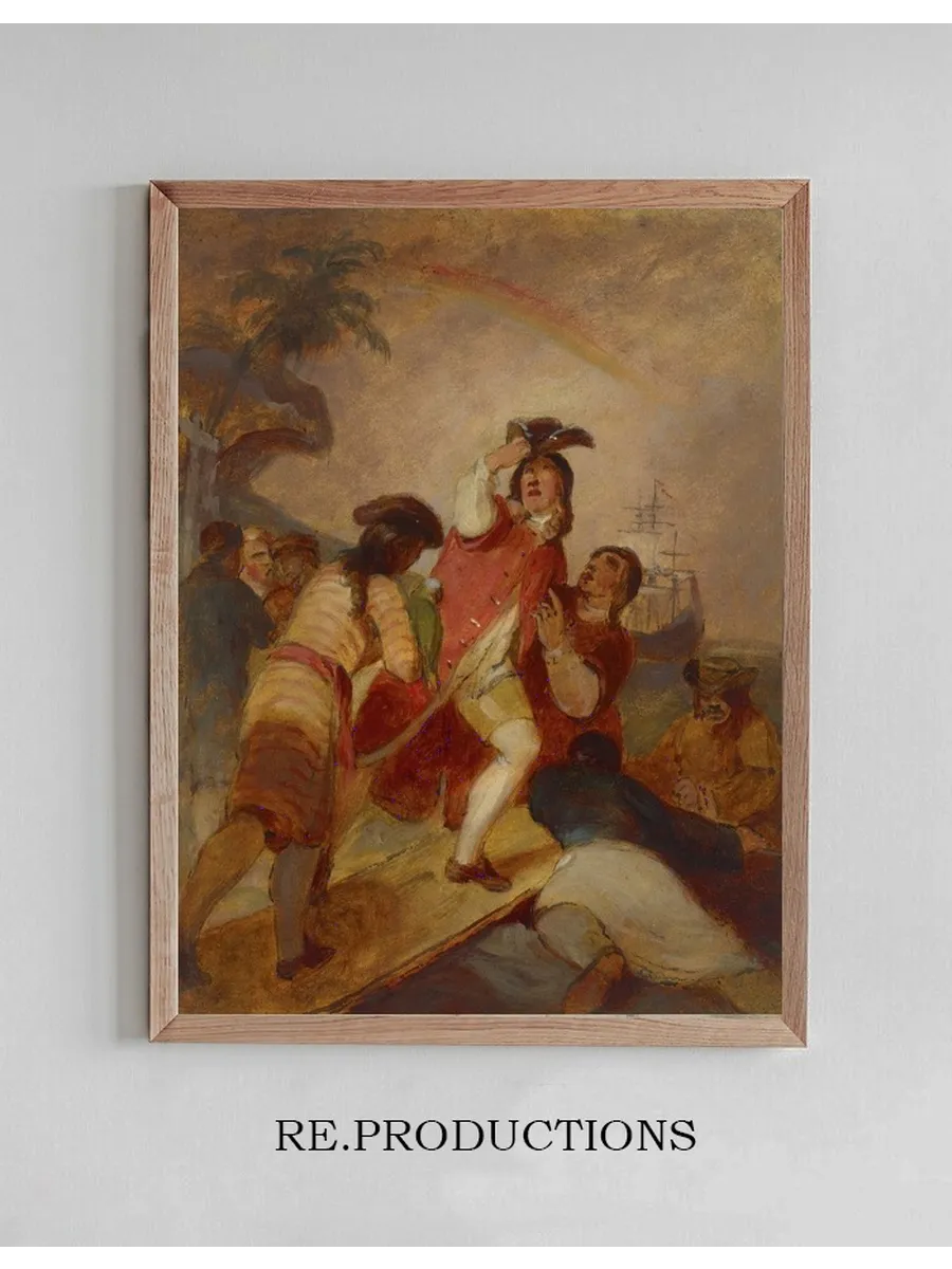 Robinson Crusoe and His Man Friday Leave the Island