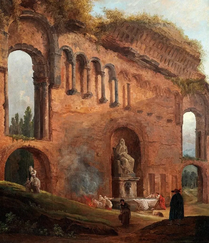 Roman Ruins with Laundresses