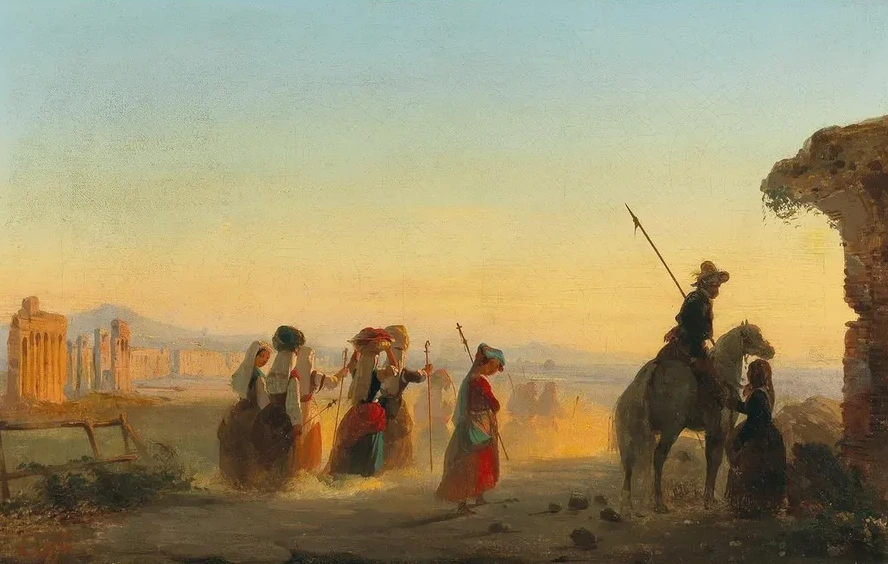 Rome, the Via Appia at Dawn