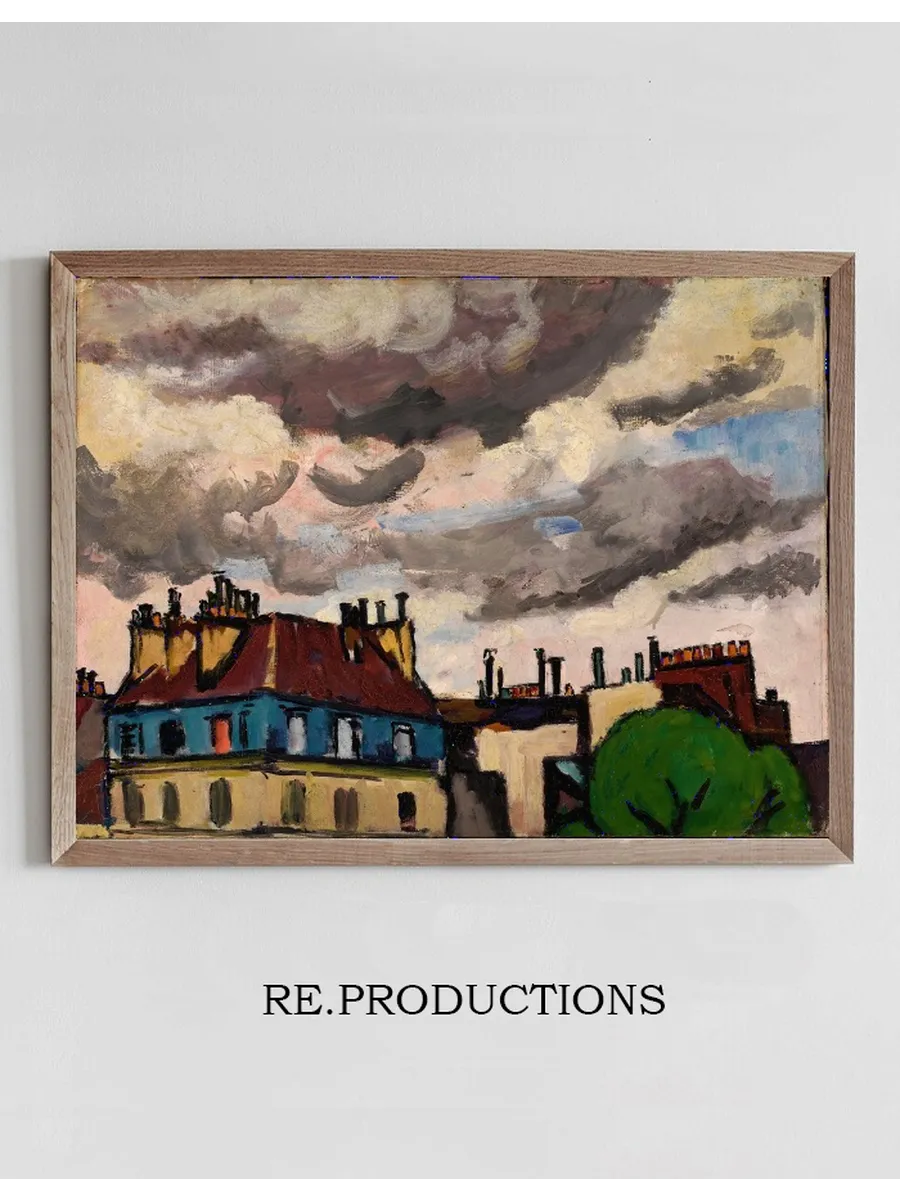 Rooftops and Clouds, Paris