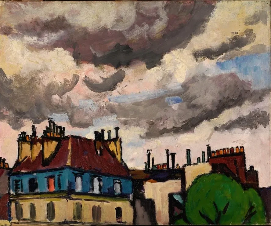 Rooftops and Clouds, Paris