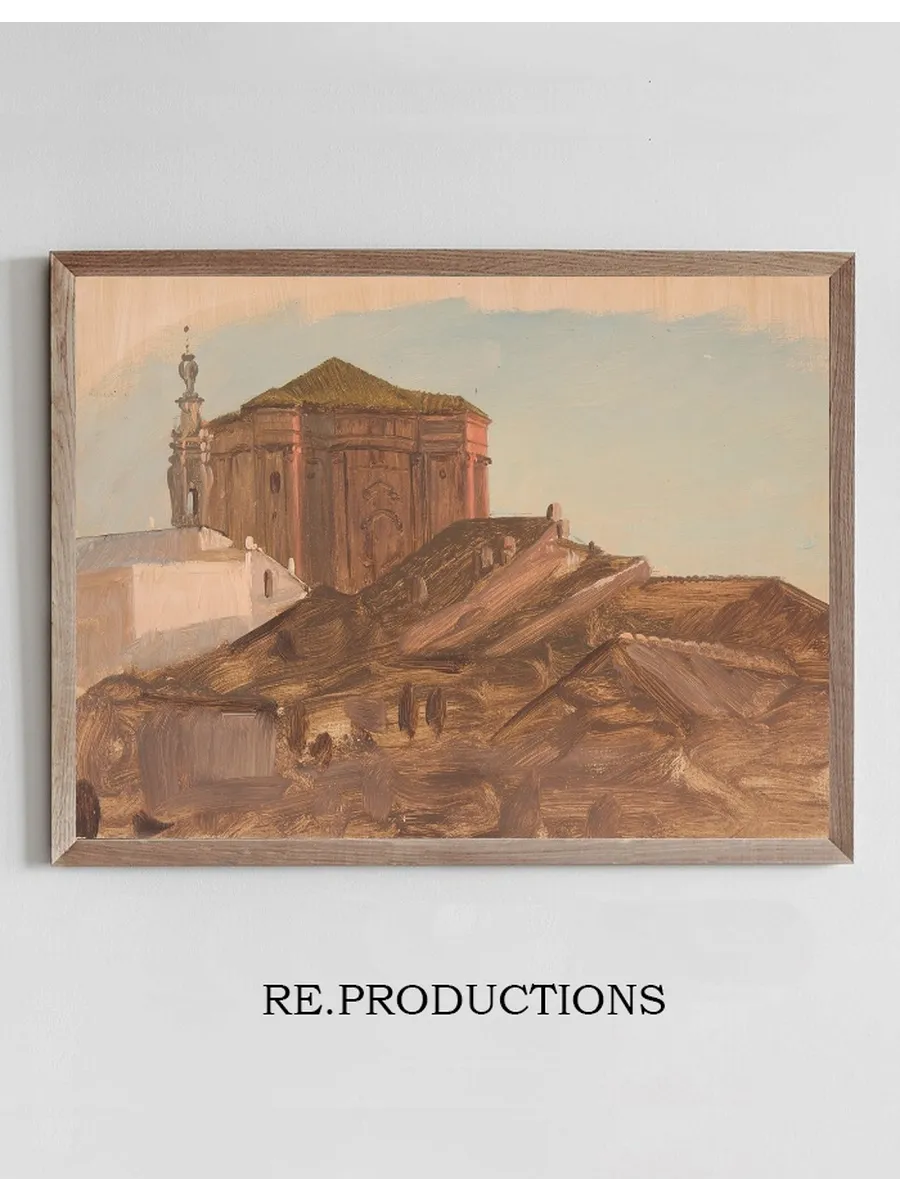 Rooftops Near Sant Andrea Delle Fratte from the Pincio, Rome