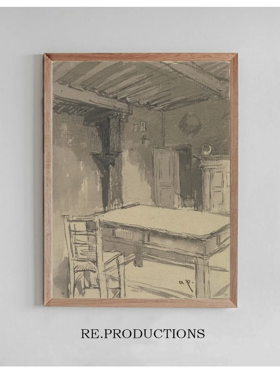 Room with Beamed Ceiling
