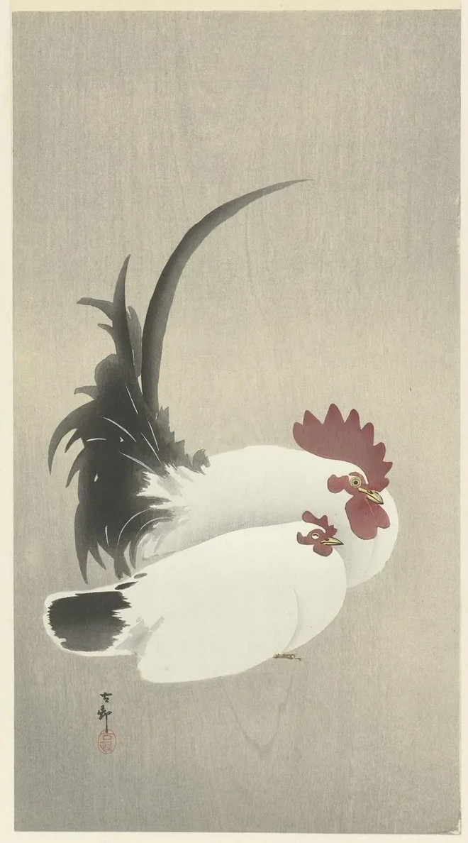 Rooster and Hen