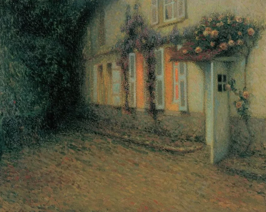 Roses and Wisterias on the House