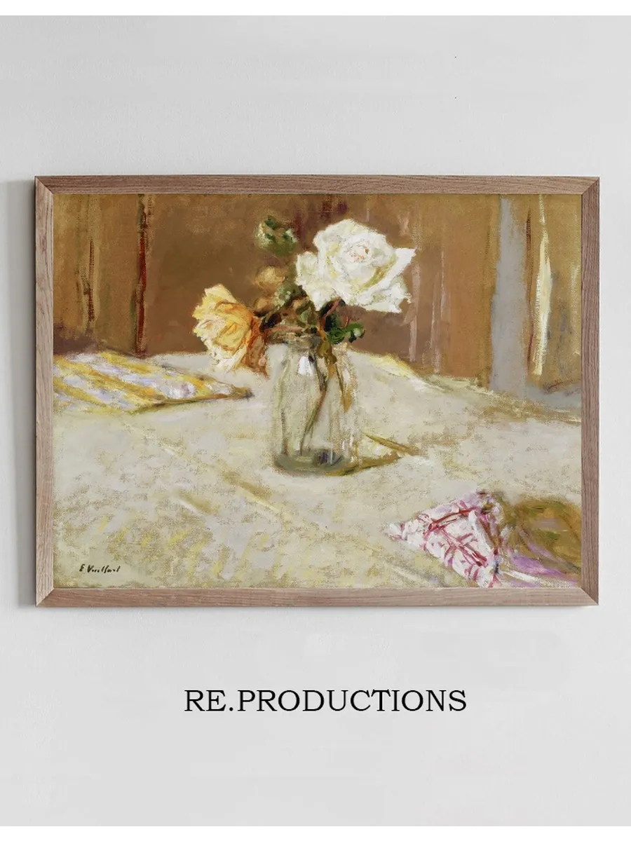 Roses in a Glass Vase