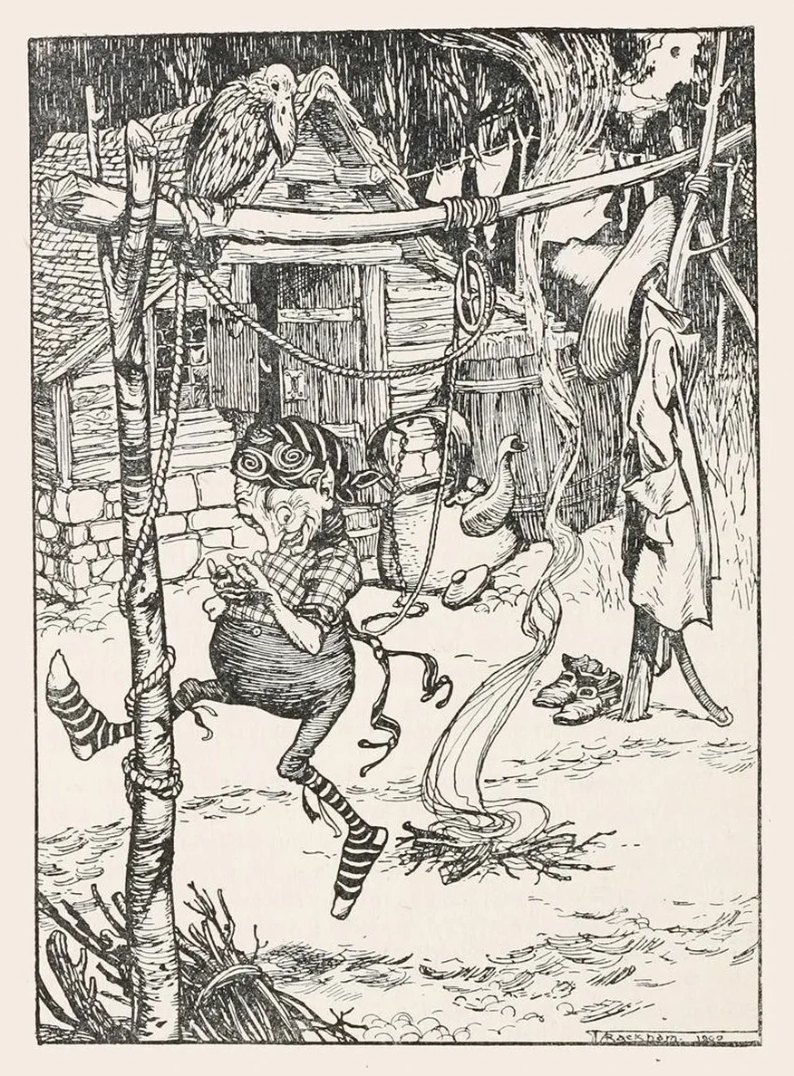 Round the Fire an Indescribably Ridiculous Little Man Was Leaping