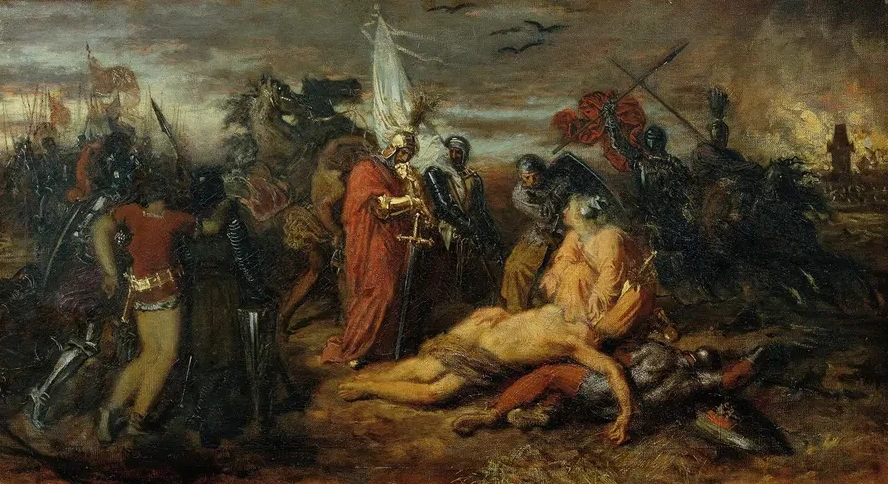 Rudolf von Habsburg an der Leiche P emysl Ottokars, K nig von B hmen