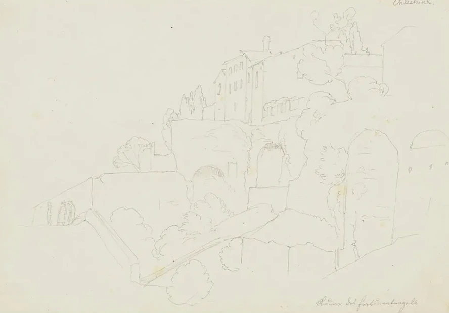 Ruinen Des Fortunatempels in Palestrina