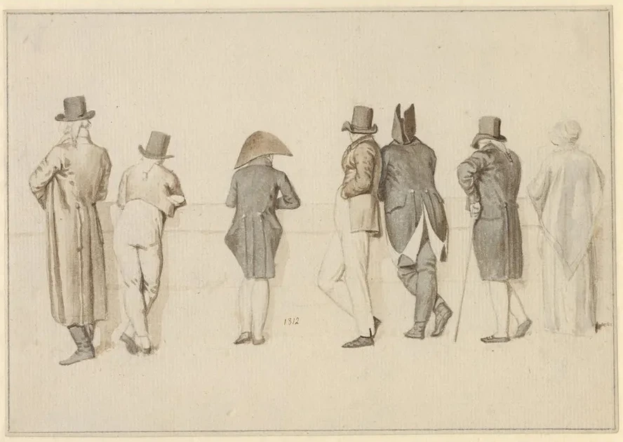 Rygvendte Figurer Ved En Seinekaj, Paris