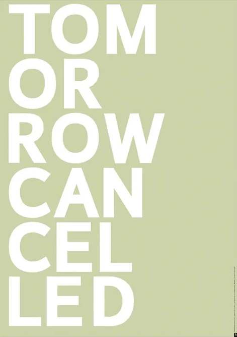 ST - TOMORROW CANCELLED - light green