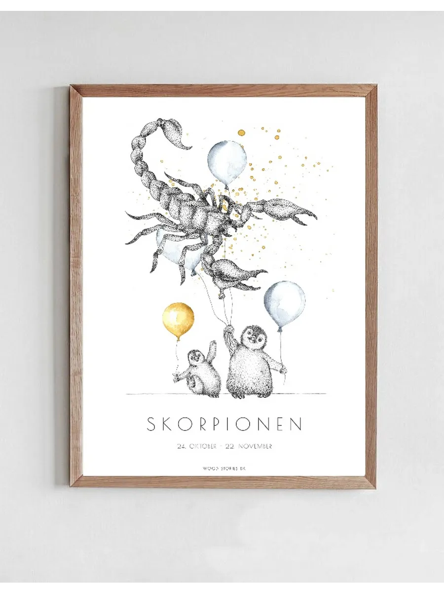 Stjernetegnsplakat - Skorpionen