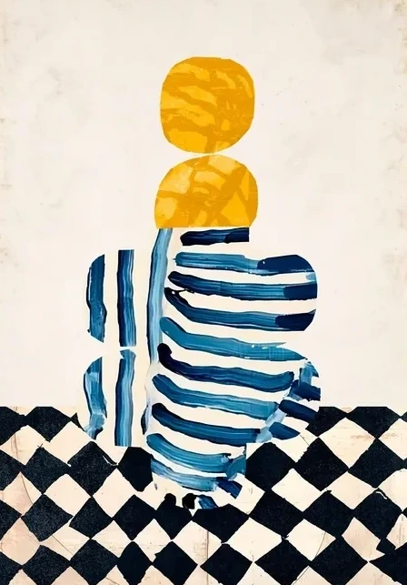 Striped VASE