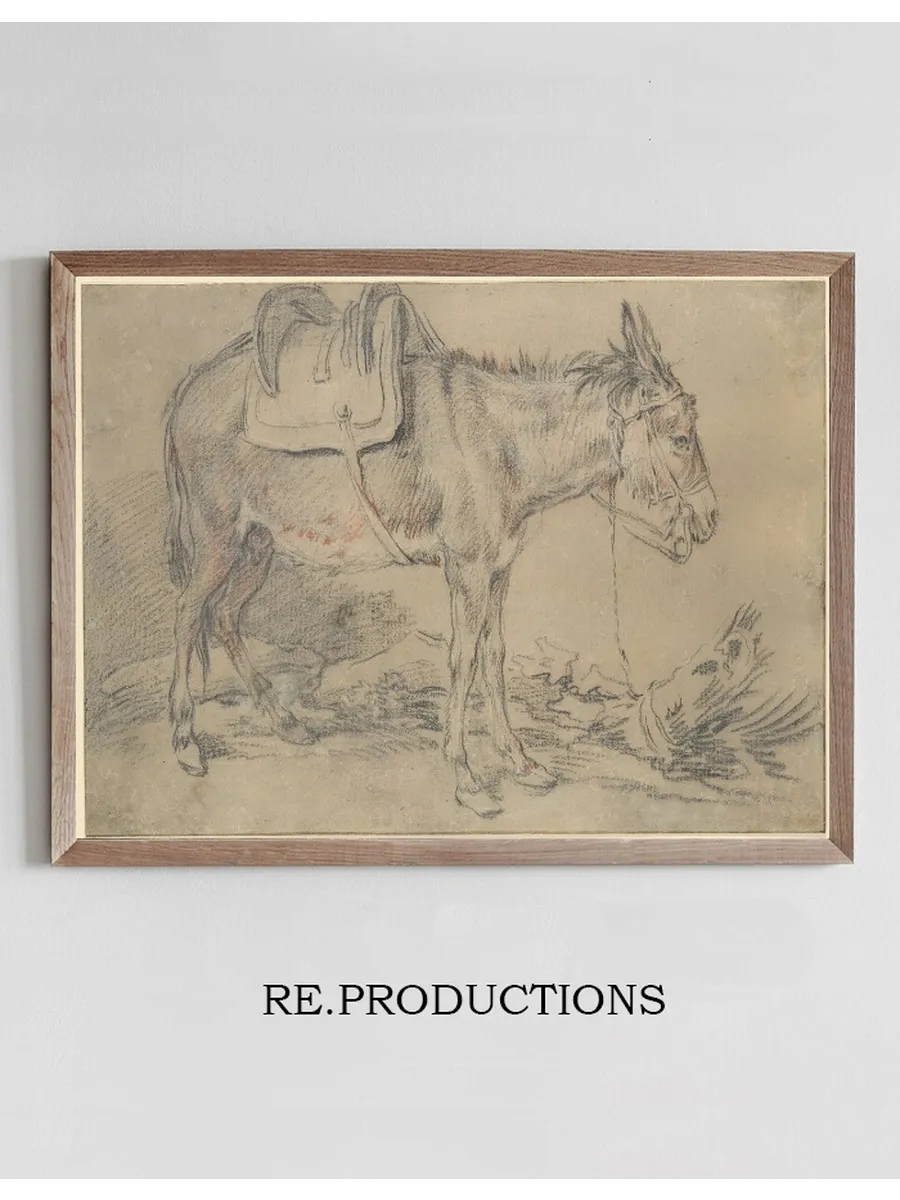 Saddled Donkey