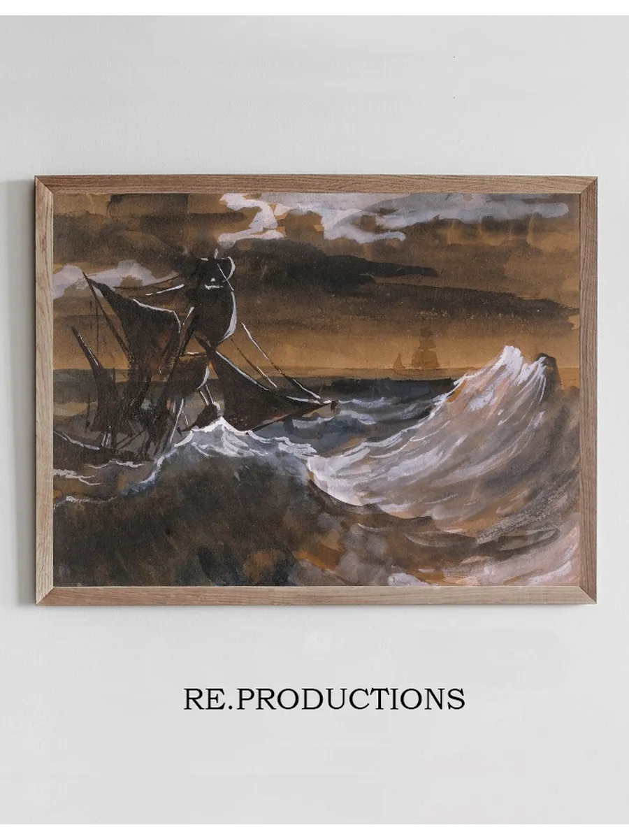 Sailboat on a Raging Sea