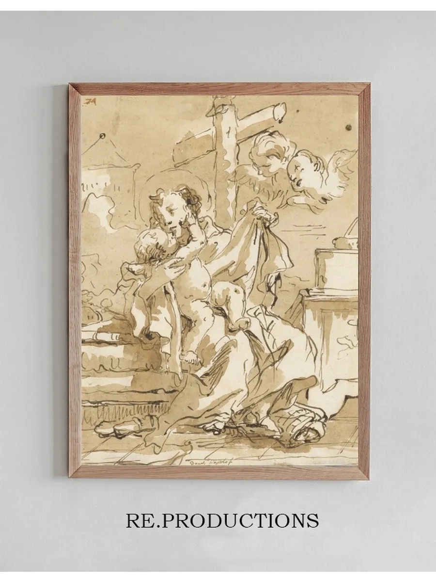Saint Anthony of Padua with the Christ Child, in an Interior