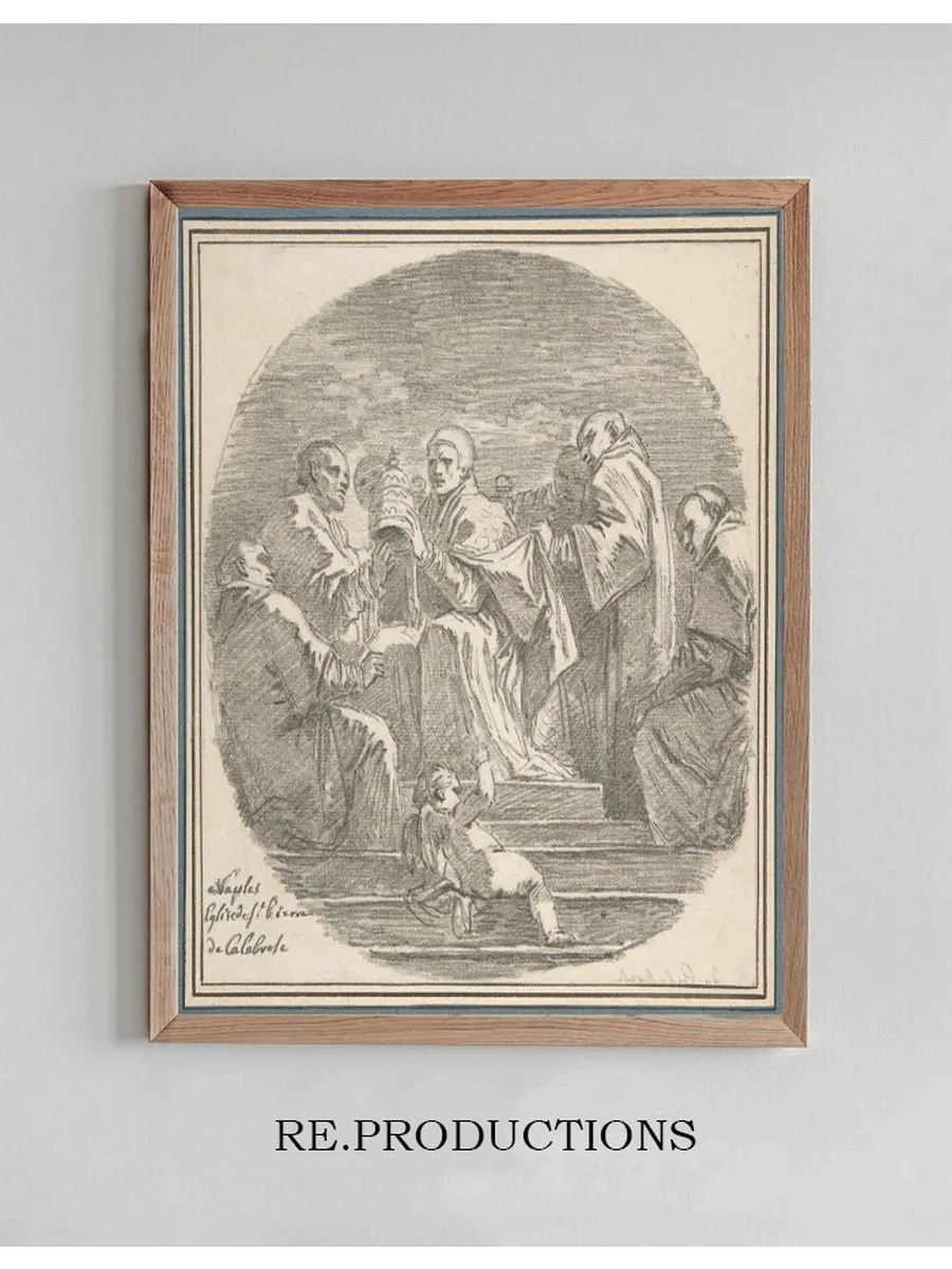 Saint Celestine V Renouncing the Papacy, after Mattia Preti