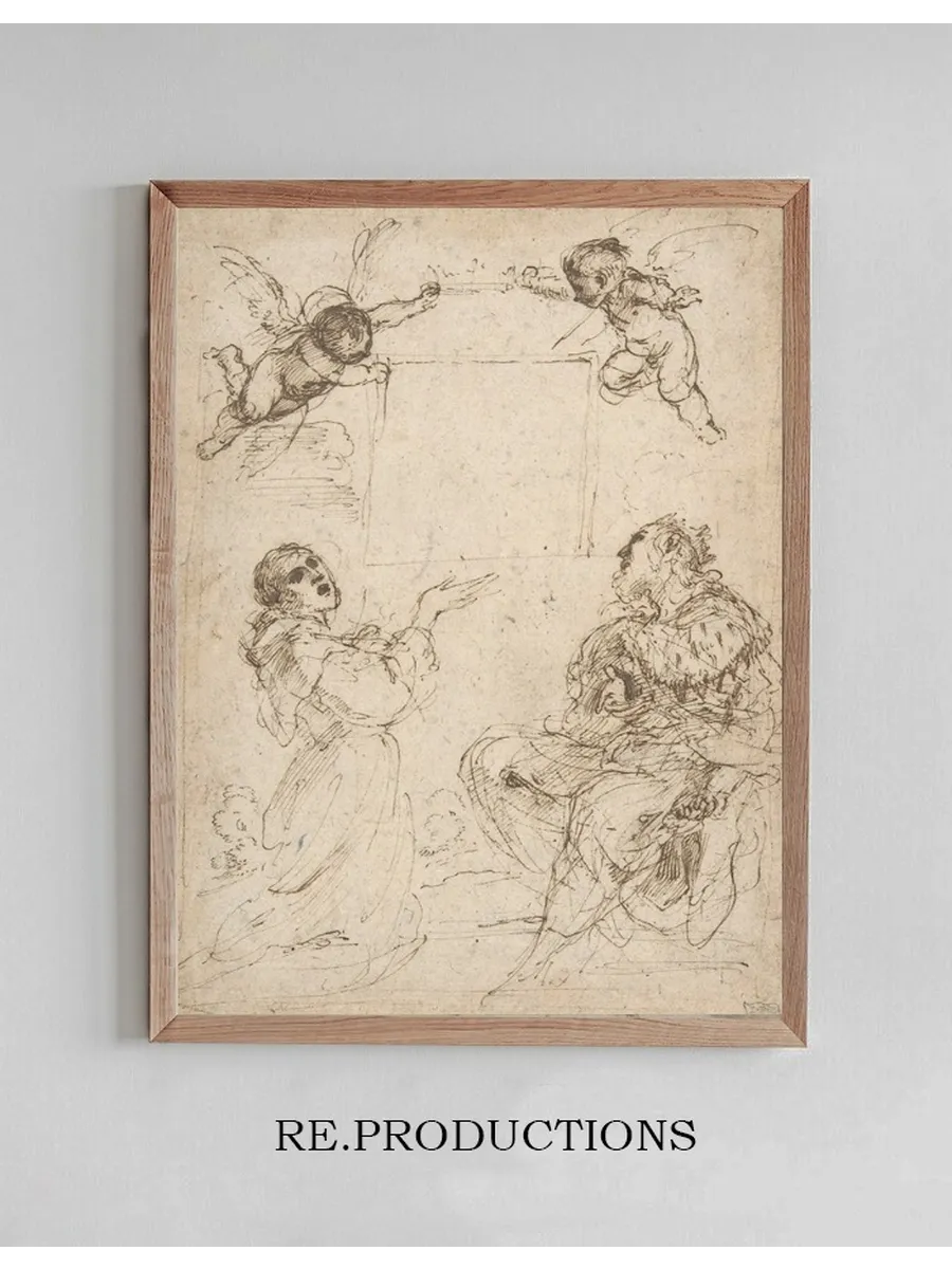 Saint Francis of Assisi and Saint Louis of France Venerating an Image of the Virgin