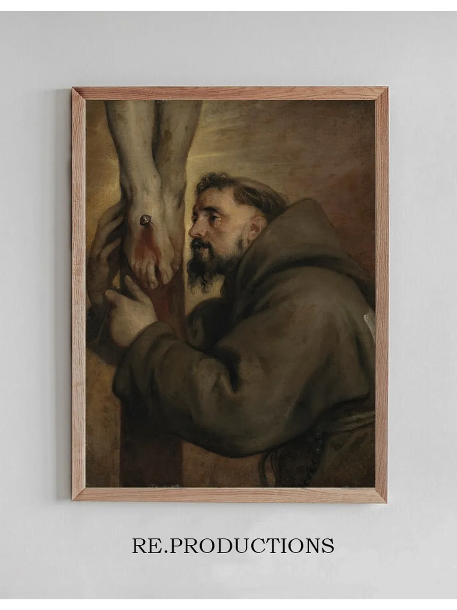 Saint Francis of Assisi at the Foot of the Cross