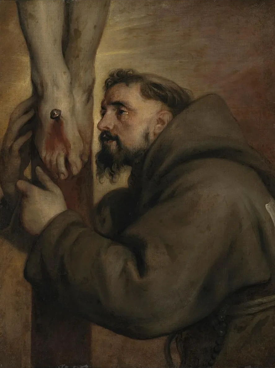 Saint Francis of Assisi at the Foot of the Cross