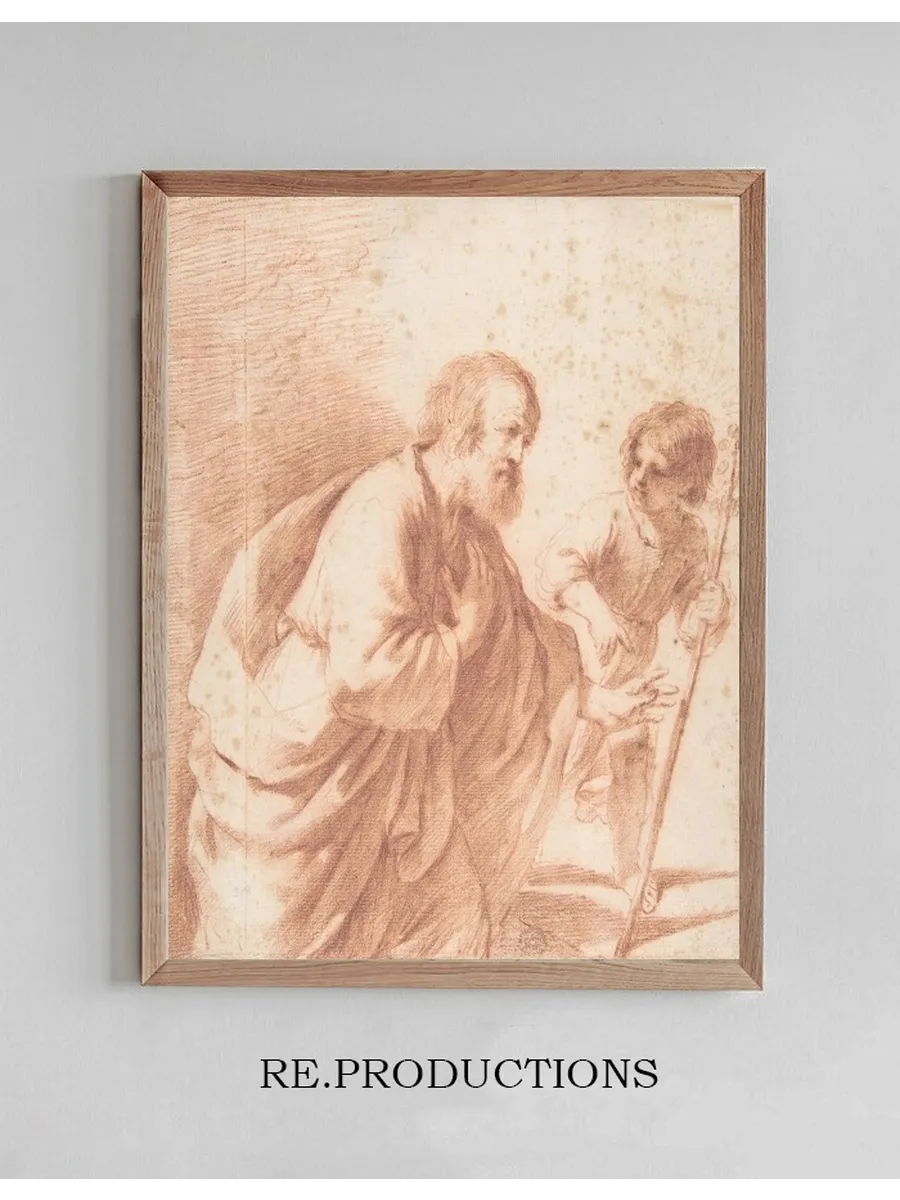 Saint Joseph Seen with his Flowering Staff, which is Held by the Christ Child